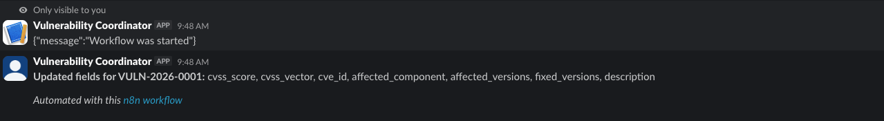 Structured data enrichment without leaving Slack. The slash command is the form.